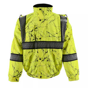 Chaqueta de Seguridad Industrial 2026 de Alta Visibilidad, Tejido Oxford 300D, Transpirable, para Trabajo en Exteriores - Product Image 1