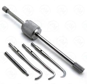 Extracteur de couronne manuel Morrel, instrument dentaire argenté, instruments pour ponts osseux, instruments chirurgicaux dentaires CE Classe I, garantie 1 an - Product Image 6
