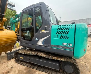 Mini-excavatrice Kobelco SK75 <span class=keywords><strong>haute</strong></span> performance, fabrication japonaise, hydraulique renforcée, châssis renforcé, cabine climatisée, faible consommation de carburant, 75. - Product Image 2