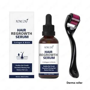 2023 hot selling promotes thicker stronger hair women men herbal hair growth serum for black hair