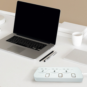 Regleta de enchufes universal de diseño de sobremesa para el hogar, nueva, con 3 tomas de 10A, segura para ordenadores, de gran demanda - Product Image 2