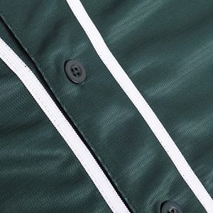 Uniforme de béisbol unisex transpirable, camiseta de malla con puntos, ribete en contraste, jersey deportivo con botones, precio mayorista económico. - Product Image 5