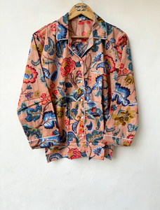 Ensemble de pyjama coordonné pour femmes Naaz Textile, imprimé à rayures de tigre, vêtements de détente et de sommeil décontractés d'été, pyjama en coton - Product Image 3