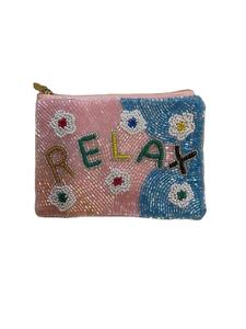 Stylish Handcrafted Beautiful Beaded USA Baseball Embroidery Mini Zipper Bag Trendy Premium Fashion India <b>Needlework</b> - Product Image 5