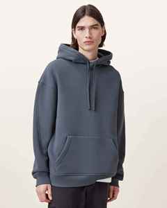 Sweat-shirt à capuche oversize pour homme, couleur unie, en molleton de coton respirant, tricoté, coupe classique, avec poches, idéal pour l'automne - Product Image 3