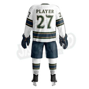 Buen material, precio asequible, cómodo, 100% poliéster, conjuntos de uniformes de hockey sobre hielo para adultos, unisex, de secado rápido. - Product Image 6