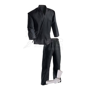Uniforme d'arts martiaux doux et respirant 100% coton avec logo frontal pour hommes, pour l'entraînement quotidien au karaté et les exercices - Product Image 2