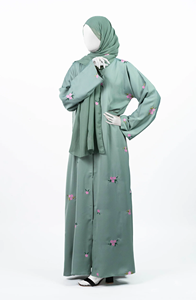 Abaya pour femmes Abahya 2026, nouvelle arrivée pour l'Aïd Ramadan, style vintage, polyester, longueur au sol, pour femmes grandes tailles, prix raisonnable - Product Image 3