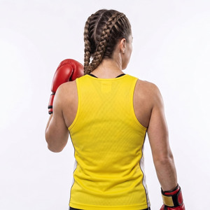 Camiseta de Boxeo para Mujer, Ropa Deportiva, Camiseta de Boxeo para Mujer con Logotipo Personalizado, Camiseta de Boxeo Deportiva para Mujer de Manga Corta - Product Image 2