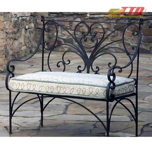 Luxury Wrought Iron <b>Table</b> <b>Set</b> Decorative Iron Chairs and <b>Table</b> for Garden Patio Resort and Villa Outdoor Spaces - Product Image 5