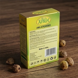 Poudre d'Amla et de Groseille Indienne Afrin Pure avec Eau de Rose pour la Croissance et la Brillance des Cheveux, Vitamine C Naturelle 100g - Product Image 4