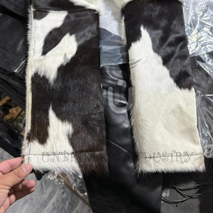 กางเกงแฟชั่นผู้ชายปี 2026 หนังแท้ สไตล์ฮิปฮอป กันลม ระบายอากาศได้ดี เป็นมิตรกับสิ่งแวดล้อม แห้งเร็ว ทรงขาบาน เอวยางยืดสูง - Product Image 6