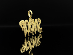 Colgante de Corona Personalizado con Circonitas Cúbicas Estilo Street Hustle - Product Image 3