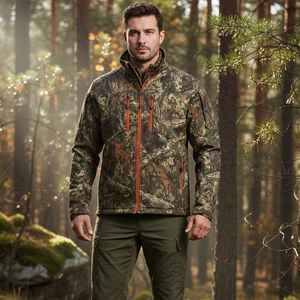 OEM Breathable Hunting <b>Jacket</b> Camouflage Softshell Tactical Clothing Windproof Water Resistant Outdoor Hunting Coat ODM - Product Image 5