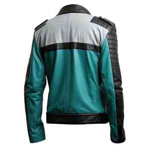 Wholesale <b>Men's</b> Genuine <b>Leather</b> Winter <b>Jacket</b> Breathable Customizable Factory Price Bulk Supply - Product Image 2