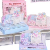 Calendrier de bureau et cadre photo personnalisables en acrylique avec impression LCD, motif animalier de dessin animé mignon, taille et couleur personnalisables, Tableau de joie quotidienne
