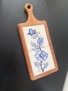 Plato de Servir Clásico de Bambú Pintado a Mano para Regalos, Apto para Lavavajillas - Product Image 4