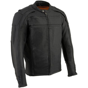 Veste de moto en cuir de buffle personnalisée unisexe SAMROZ SPORTS, manches longues, ventilation, coupe-vent, hiver, toutes saisons - Product Image 1