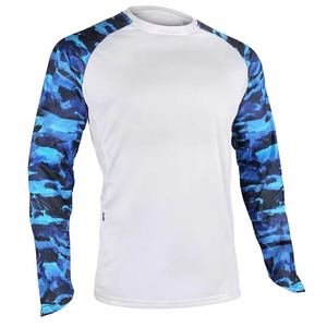 Custom Logo 100% Cotton Digital Print UPF 50+ Breathable Quick Dry Long Sleeve Pullover Fishing Jersey Shirts for Men - Product Image 6