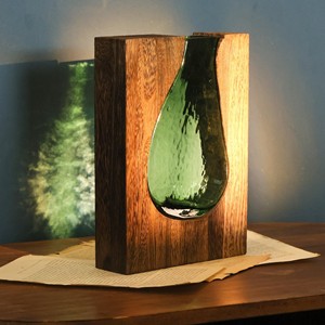 Vase élégant en bois de Sheesham avec incrustations complexes - Vente en gros - Product Image 4