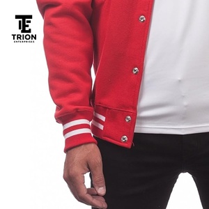 Vestes de baseball vintage personnalisées en laine brodée pour femmes, style streetwear, couleur personnalisée, manches en cuir, qualité supérieure - Product Image 3