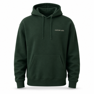 Custom Hoodie Wholesale Heavyweight Cotton <b>Fleece</b> Pullover Sweatshirt Private Label Streetwear Manufacturer - Product Image 1