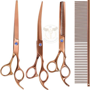 Ensemble de ciseaux pour cheveux, ciseaux de coiffure, ciseaux en acier inoxydable pour toilettage des animaux - Product Image 3