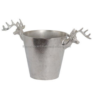 Refroidisseur de bouteille de vin en métal personnalisé en gros refroidisseur de seau à glace avec logo personnalisé pour Restaurant Bar - Product Image 6