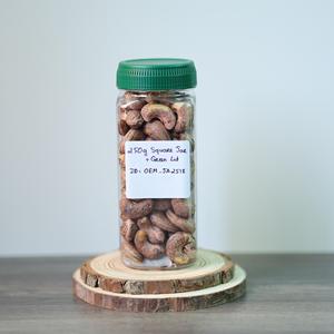 250g Square Jar Green Lid Premium Organic from Vietnam Factory Roasted Cashew <b>Nuts</b> Custom Grade OEM Available Best Price - Product Image 6