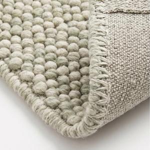 Tapis Premium en Laine Texturée Beige Naturel, Tissé à la Main, à Boucles Épaisses, Antidérapant, Épaisseur 10-14mm, pour un Style Moderne - Product Image 6