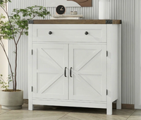 Meuble de cuisine de style moderne avec cadre en bois couleur naturelle pour la maison et l'hôtel