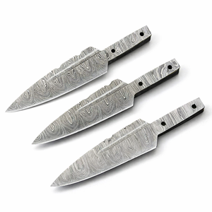 Handmade Sgian Dubh Blank Blade Heat Treated Damascus Steel <b>File</b> Work Scottish Knife Making Blade - Product Image 1
