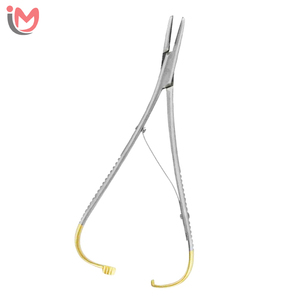 Porte-aiguille Mathieu 140 mm TC, instrument chirurgical de qualité supérieure, prise en main précise pour la suture et les procédures, services OEM - Product Image 1