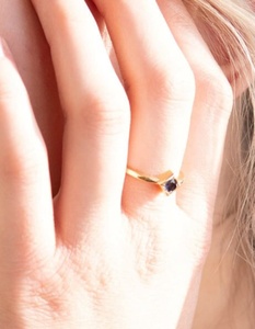 Handmade Iolite <b>Ring</b> 925 Sterling <b>Silver</b> 14K Gold Plated Adjustable Natural Gemstone Jewelry Elegant Gift For Women - Product Image 4