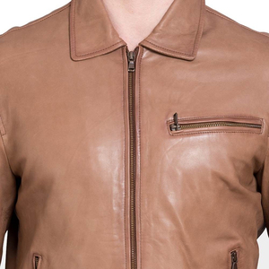 Chaqueta de Cuero de Oveja de Primera Calidad, Hecha Profesionalmente, de Cuero Genuino, Venta al por Mayor, Ligera, con el Mejor Diseño, para Hombre - Product Image 6