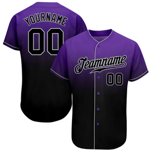 Men Purple Black Gray Fashion Baseball Jersey Button Front Team Shirt Performance <b>Athletic</b> Game Day Practice Sports Uniform Wear - Product Image 1