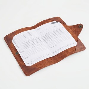 Slim Fit Leather Notebook Sleeve Minimalist Leather Book Protector Bulk <b>Office</b> <b>Supplies</b> Manufacturer LBC-0012 - Product Image 2