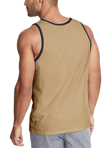 Hot Sale Breathable Eco-Friendly <b>Vintage</b> Style Knitted Beading <b>Tank</b> <b>Top</b> for Men & Women Workout Fitness - Product Image 2