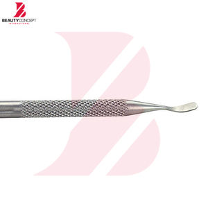 Poussoir à cuticules en métal argenté, prix d'usine, qualité supérieure, poignée antidérapante, acier inoxydable, outil de soin des ongles, manucure - Product Image 5