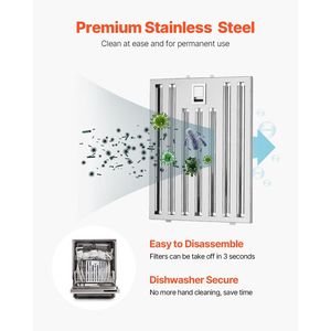 Campana Extractora de Techo Tipo Chimenea de 30 Pulgadas, 800 CFM, Acero Inoxidable, con Control Táctil por Gestos - Product Image 4