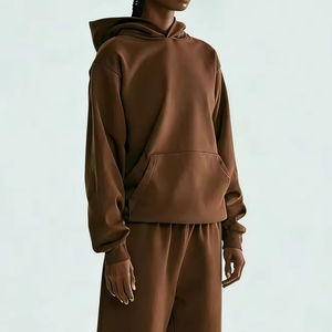 [Nova-Tk] Sudadera con Capucha Oversize para Hombre, Estilo Deportivo, Hombros Caídos, de Algodón Grueso, Felpa, Estilo Urbano - Product Image 3