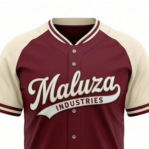 Camiseta de Béisbol Personalizada de Alta Calidad con Letras y Botones Frontales, Camisa Deportiva Casual de Secado Rápido, Malla Anti-UV UPF 50 para Softbol de Equipo - Product Image 3