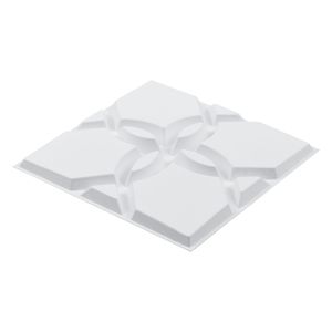 Set di 33 Pannelli Murali in PVC 3D con Motivi Floreali Minimalisti, Copertura 11,81 x 11,81 Piedi Quadrati, Piastrelle Decorative per Interni, 32 Piedi Quadrati - Product Image 3