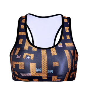 Soutien-gorge de sport sans couture personnalisé avec logo pour femme, respirant, confortable, sexy, pour la gym, le fitness et le yoga, service OEM - Product Image 1