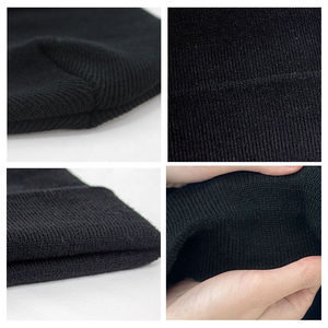 Unisex Knitted Beanie Hat Solid Color 100% Acrylic <b>Winter</b> <b>Cap</b> Casual Style Adult Size 56-58CM - Product Image 3