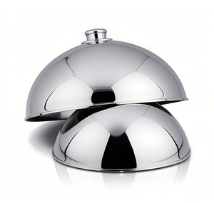 Couvre-aliments en acier inoxydable poli miroir de qualité supérieure, sur mesure, dernière collection, 2 pièces, ustensile de cuisine à prix avantageux - Product Image 1