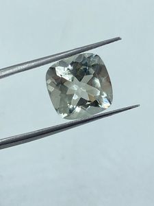 Natural Top Quality Green Amethyst Gemstone Loose Stone 7.69Carat 12MM <b>Cushion</b> Cut Green <b>Colour</b> For Jewelry Making - Product Image 2