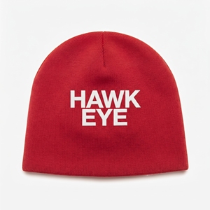 Bonnet en tricot unisexe jaune HAWK EYE avec lettres brodées, style streetwear, pour l'hiver - Product Image 4
