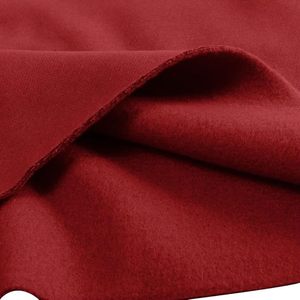 <b>Red</b> <b>Cropped</b> Hooded Sweatshirt Long Sleeve Solid Color Casual Knit <b>Top</b> for Women Autumn Wear - Product Image 4