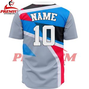 เสื้อเบสบอลผ้าเนื้อนุ่มสั่งทำพิเศษแบบซับลิเมชั่น ขาสั้น น้ำหนักเบา สวมใส่สบาย ระบายอากาศได้ดี คุณภาพสูง ไซส์ใหญ่ แห้งเร็ว - Product Image 6